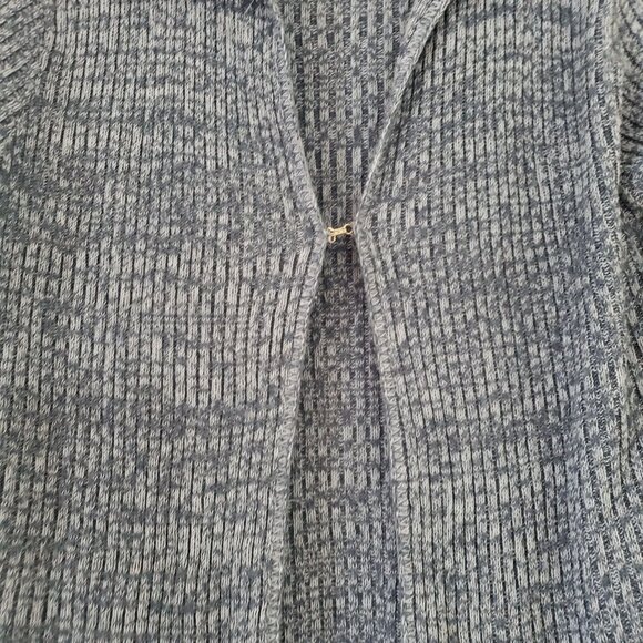 Y2K Its Our Time Blue Knit Cardigan Loungewear Relax Coastal Grandmother Weekend - Picture 7 of 7